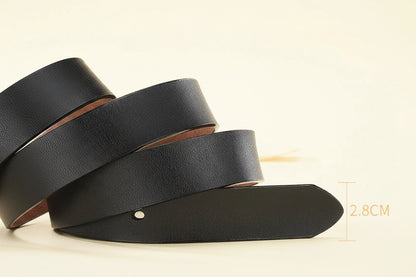 La Inès — Ceinture cuir grainé style classique