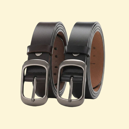 La Inès — Ceinture cuir femme portée