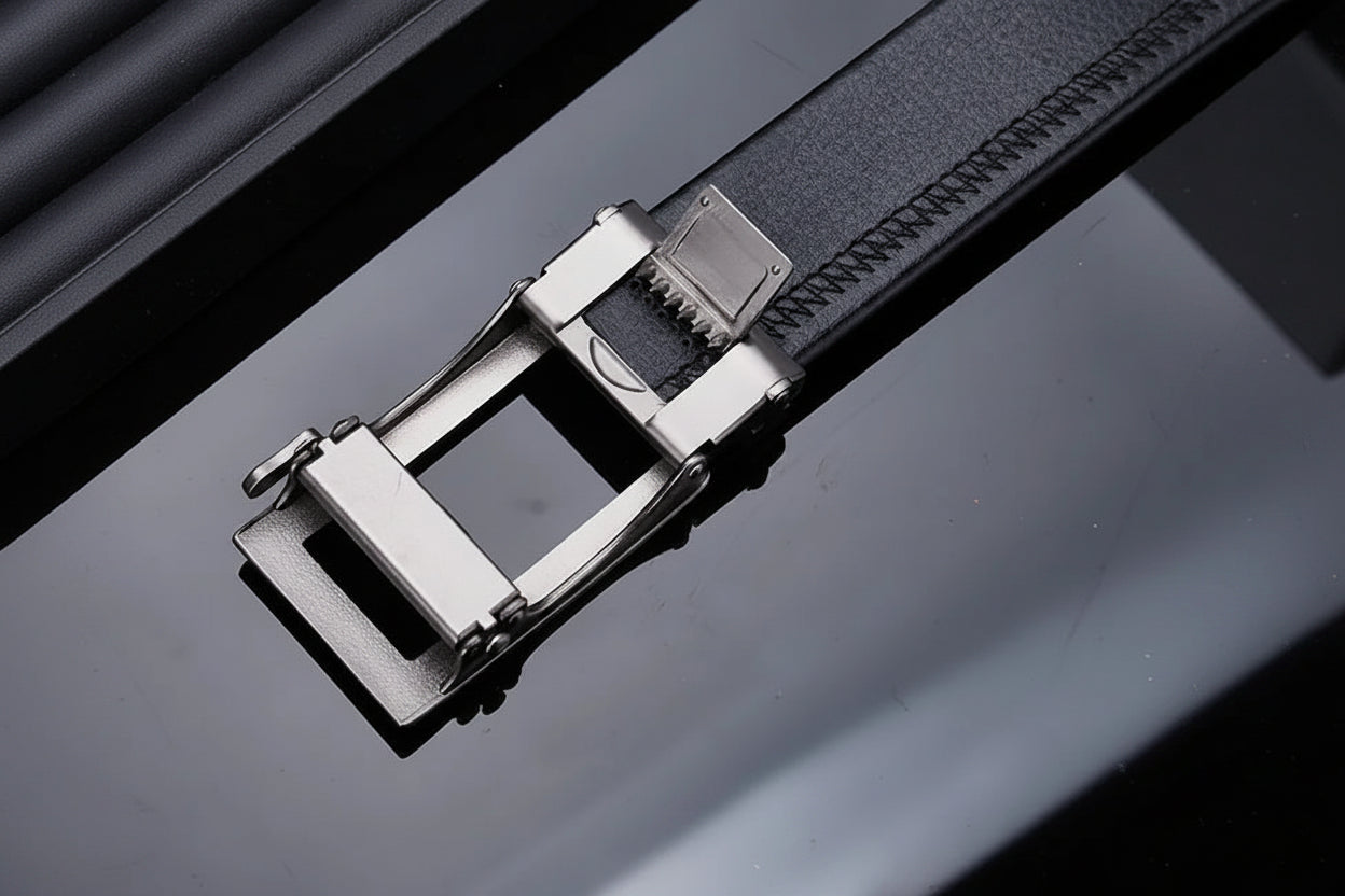 Le Marcel — Ceinture cuir homme portée finition mat