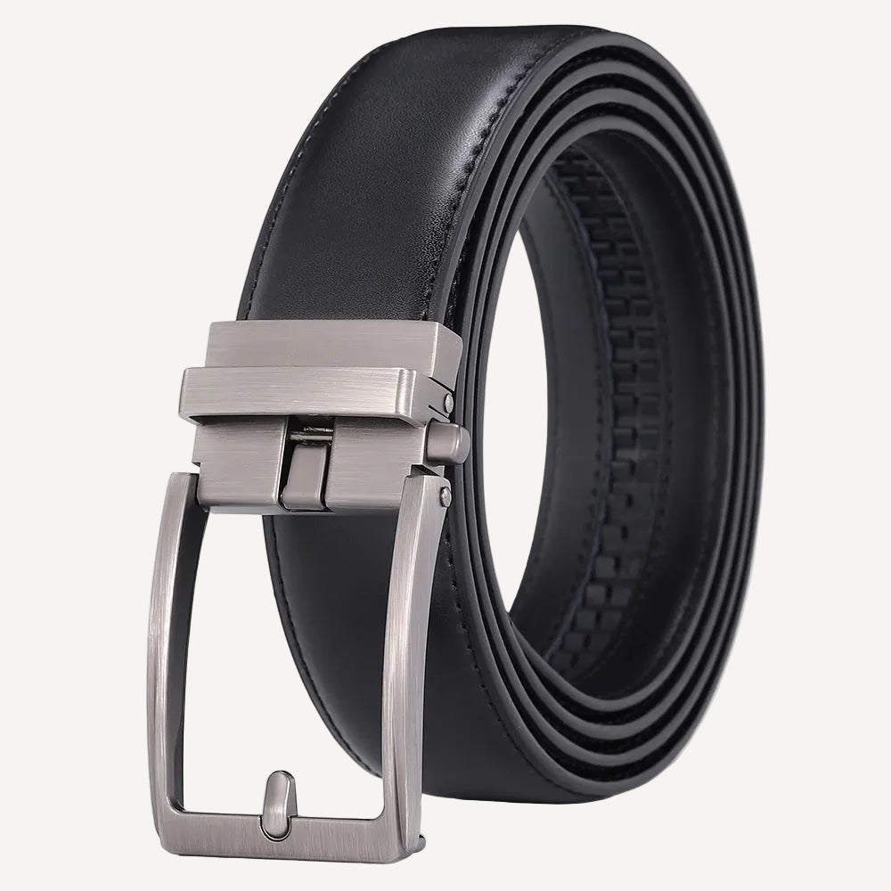 Le Victor — Détail boucle automatique cuir homme