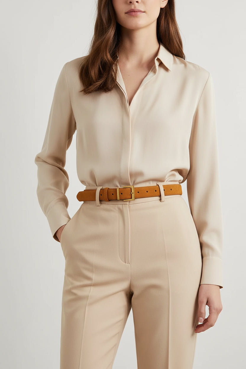 La Victoire — Cuir suédé femme boucle bicolore