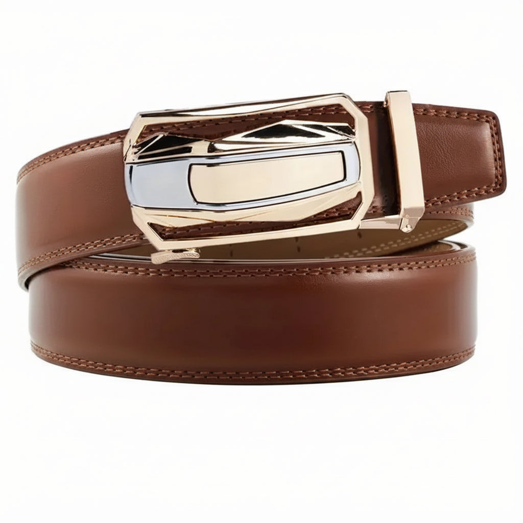 L’Armand — Ceinture cuir homme portée boucle automatique
