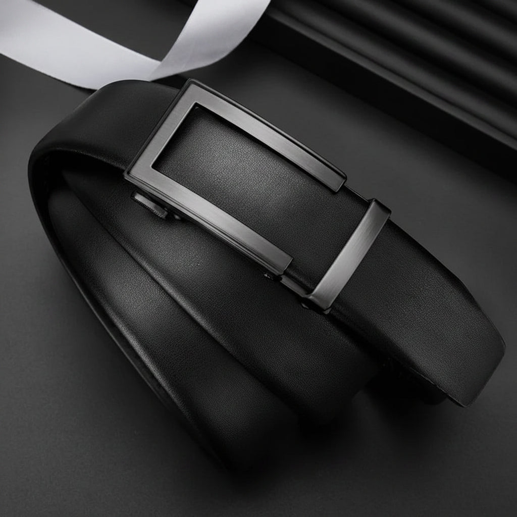 Le Marcel — Cuir véritable homme boucle automatique mat