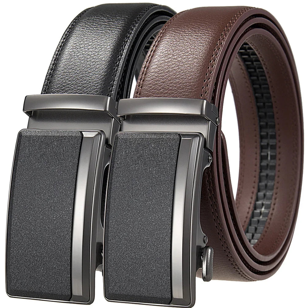 L’Édouard — Ceinture cuir homme grande taille marron