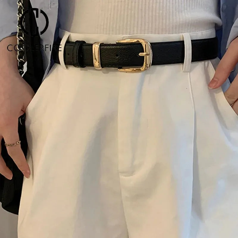 La Camille — Détail boucle dorée cuir lisse femme