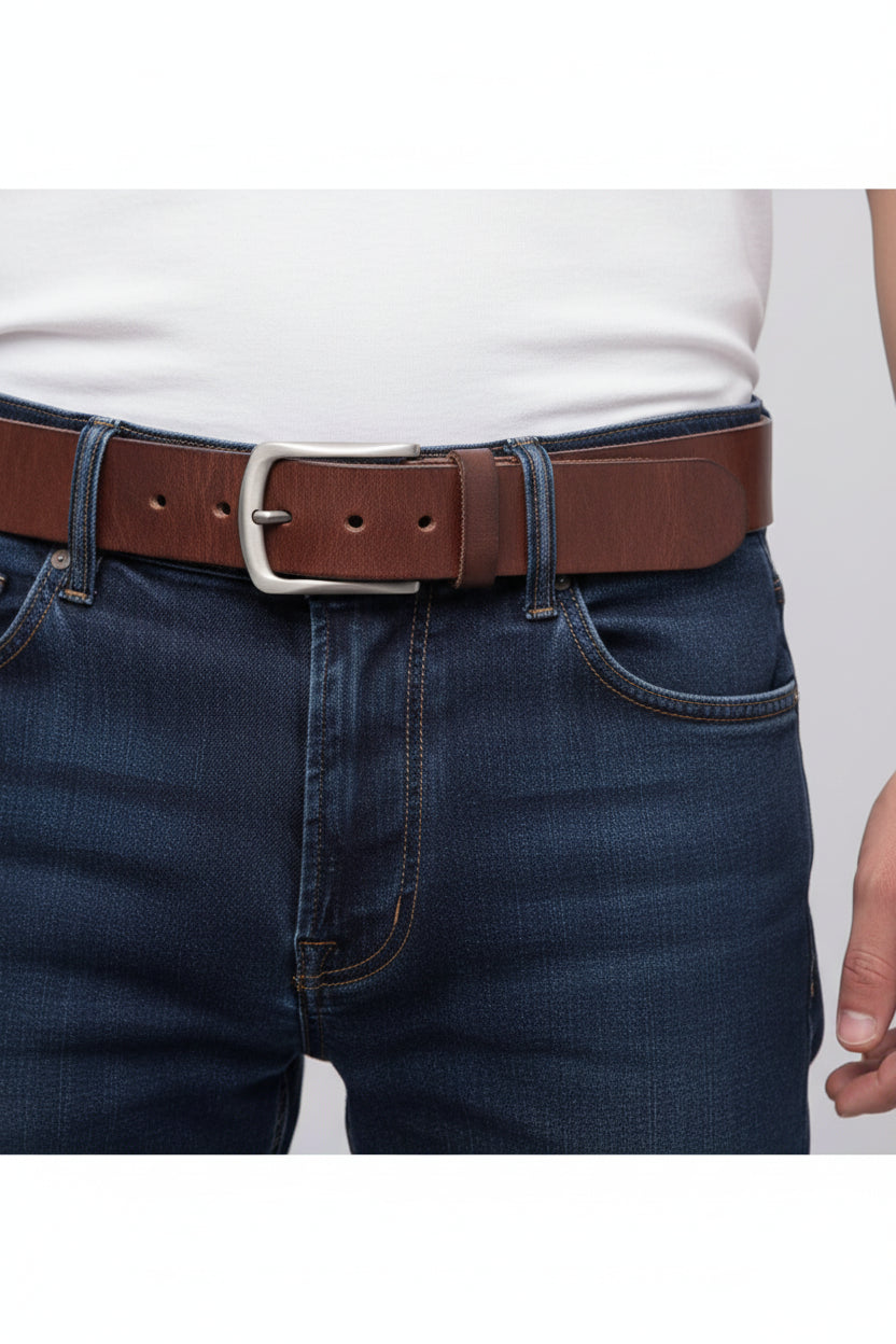 Le Louis — Cuir vieilli homme style workwear