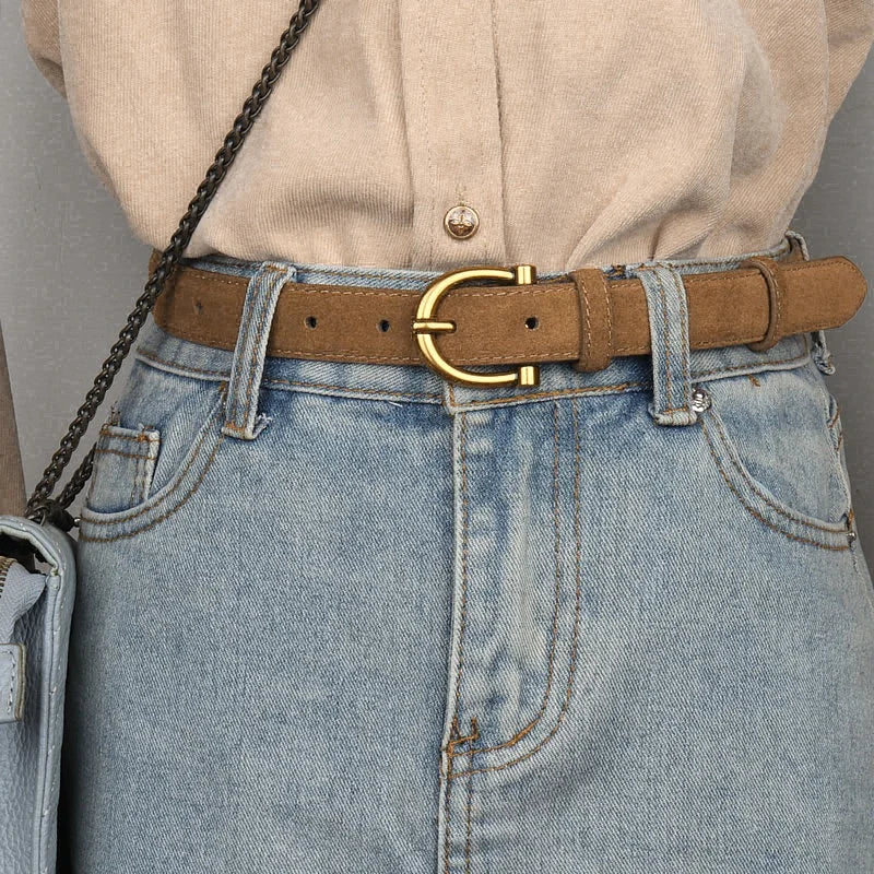 La Élise — Ceinture suédée veloutée femme