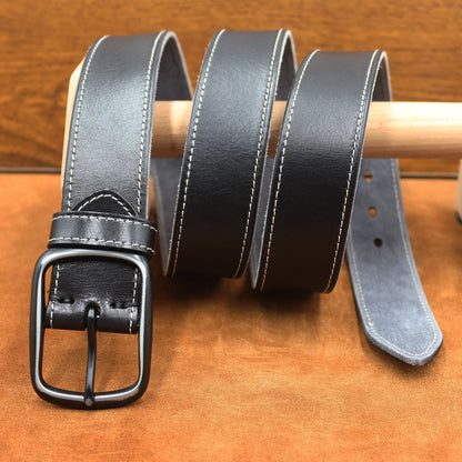 Le Louis — Ceinture cuir vieilli marron homme vintage
