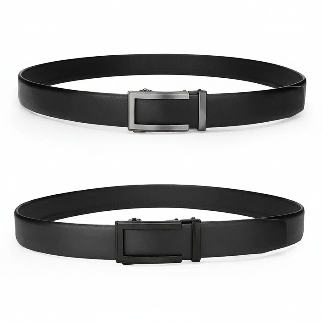 Le Marcel — Ceinture cuir homme style contemporain noir