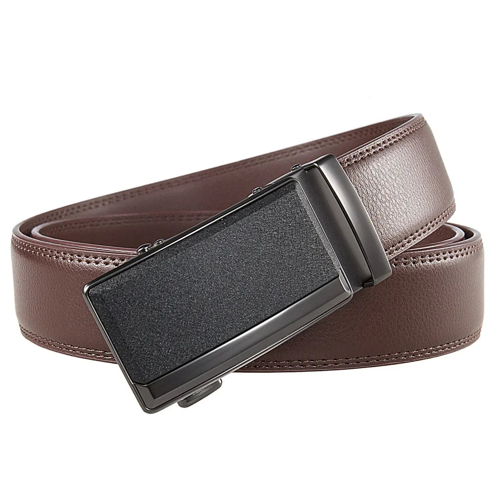 L’Édouard — Ceinture cuir noir homme grande taille