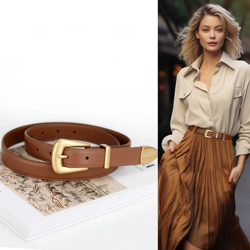 La Sophie — Détail boucle argentée cuir femme