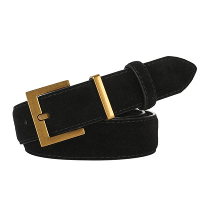 La Victoire — Détail texture suédé boucle dorée