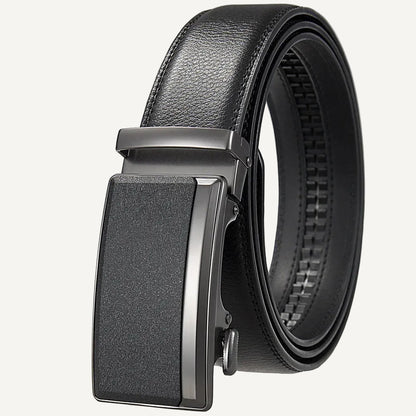 L’Édouard — Ceinture cuir homme grande taille noir