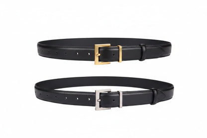 L’Audrey — Ceinture cuir femme boucle bicolore