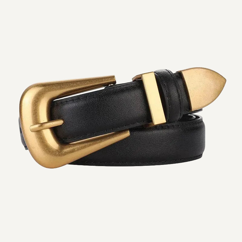 La Sophie — Détail boucle dorée cuir véritable femme