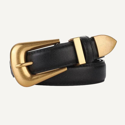 La Sophie — Détail boucle dorée cuir véritable femme